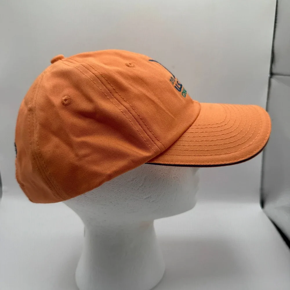 USGA 2015 U.S. Open Chambers Bay Hat‎ Mens Orange Excellent Member Golf Cap